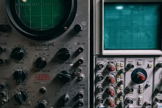 Vintage oscilloscopes at the Gowanus Ewaste Warehouse